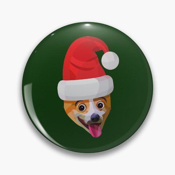 Item preview, Dog face in red Santa hat. designed and sold by KasTanDesign.