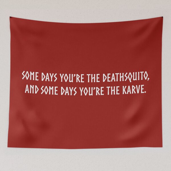 Item preview, Some days you're the deathsquito, some days you're the karve (white) designed and sold by Jessica Kelley.