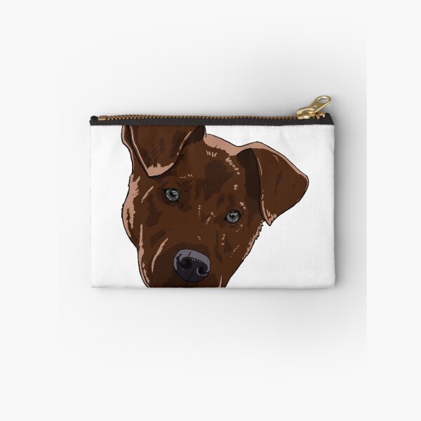 Item preview, Cute Brown Pitbull  designed and sold by LeahcarsArt.