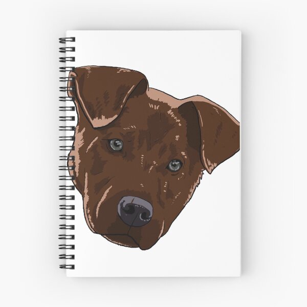Item preview, Cute Brown Pitbull  designed and sold by LeahcarsArt.
