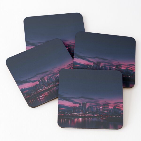Item preview, Pink and Blue Montreal Canada Sunset designed and sold by BellaTho.