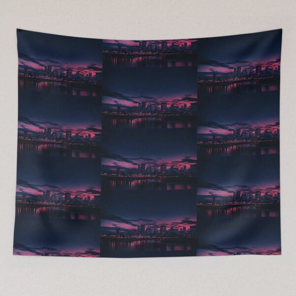 Item preview, Pink and Blue Montreal Canada Sunset designed and sold by BellaTho.
