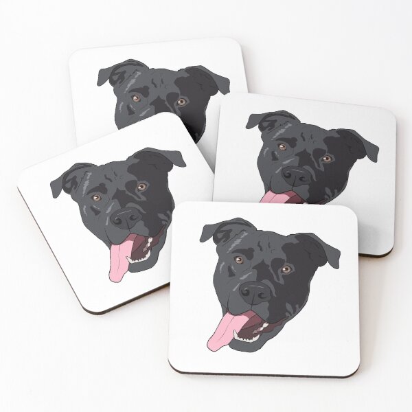 Item preview, Black pittador, pitbull lab mix designed and sold by LeahcarsArt.