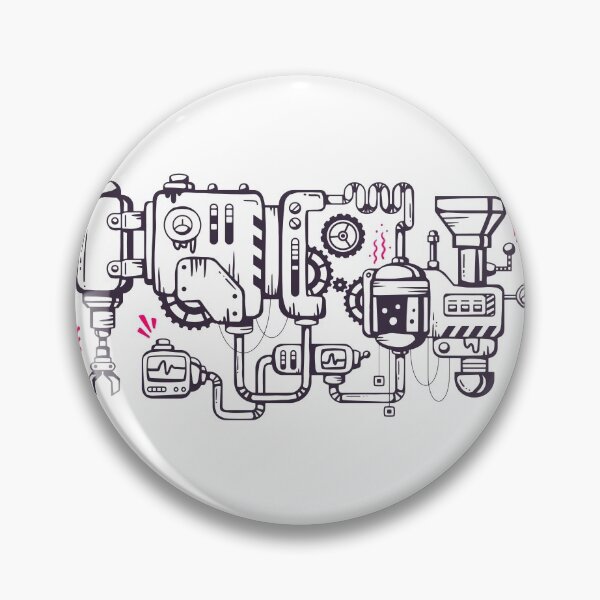 Item preview, Mechanical Robot Line Assembly designed and sold by PosterpartyCo.