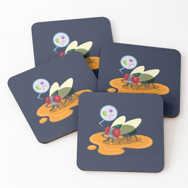 Item preview, Red Eyed Fly With Bacteria Eating Something designed and sold by Chubuter.