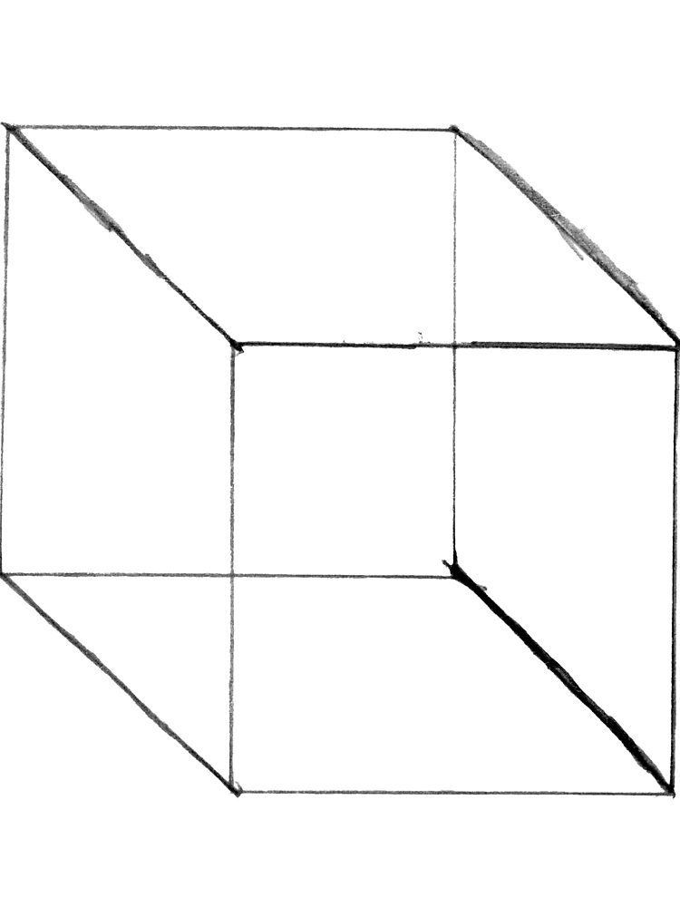Thumbnail 7 of 7, Oversized T-Shirt, 3D cube designed and sold by PyroPython.