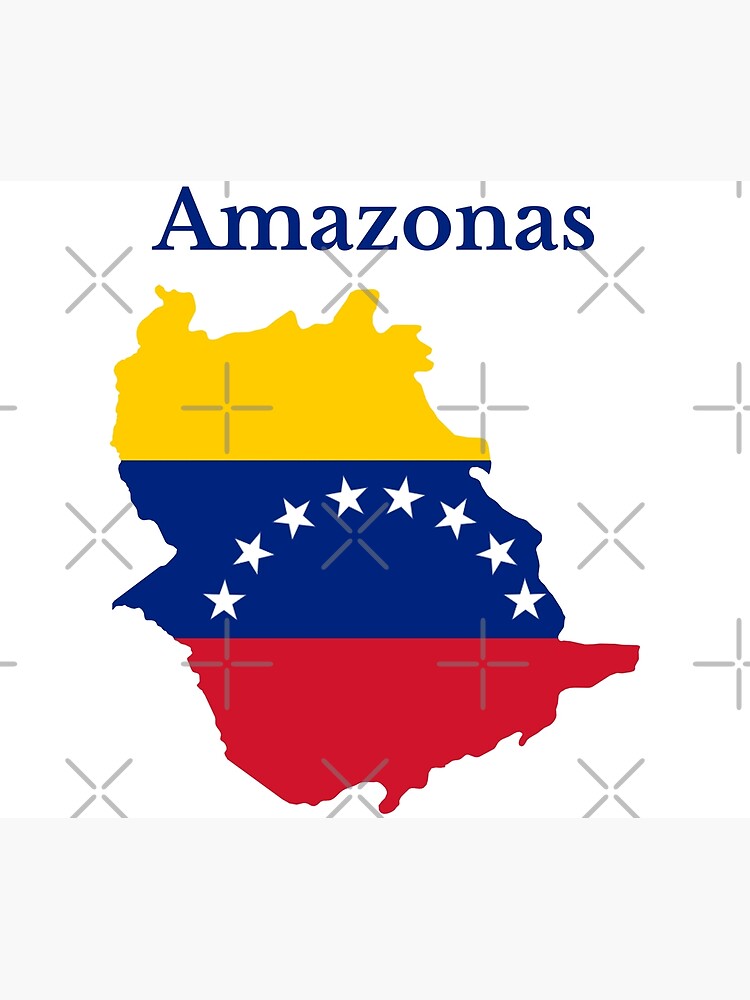 Lámina Fotográfica Diseño De Mapa Del Estado Venezolano De Amazonas Venezuela De Marosharaf 9185
