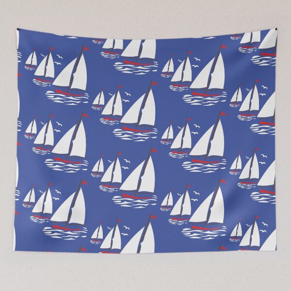 Item preview, I Saw Three Ships A-Sailing designed and sold by FlowerCloud.