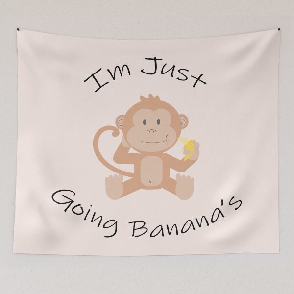 Item preview, I'm Just Going Bananas - Funny Monkey designed and sold by Bennymp.