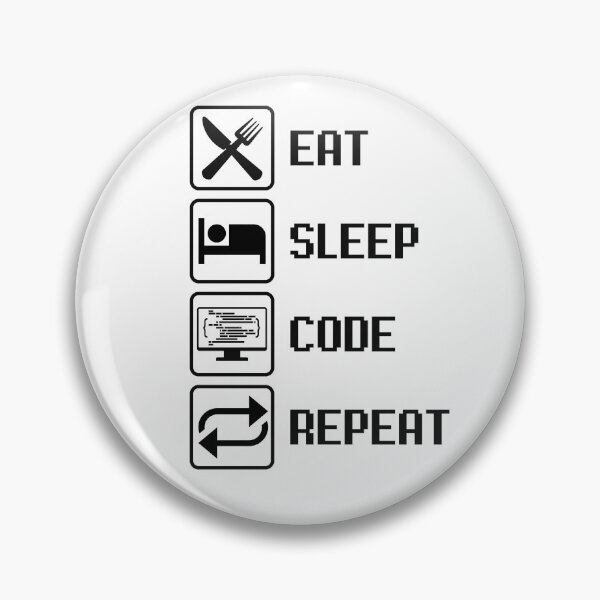 Item preview, Eat Sleep Code Repeat designed and sold by Vastraya.