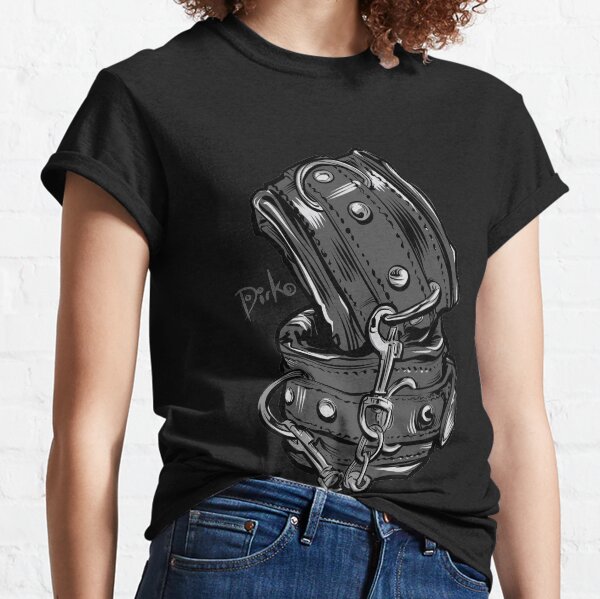 BDSM Leather Bondage Cuffs Art by Dirk Hooper Classic T-Shirt