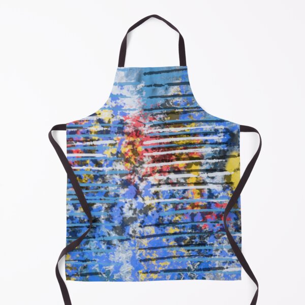 Item preview, Blue and Yellow Abstract with Pink Accents designed and sold by Jessielee72.