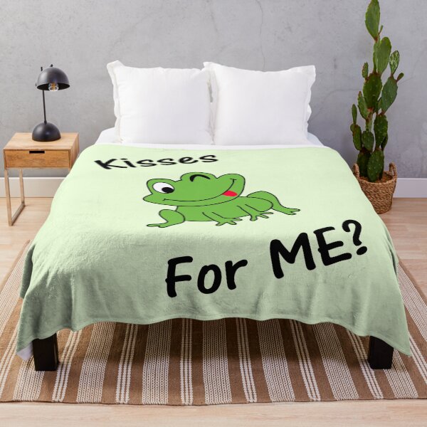 Item preview, Kisses For Me? Funny Green Frog designed and sold by Bennymp.