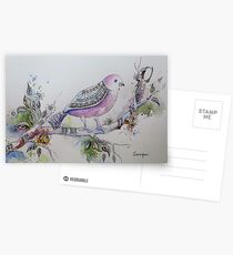Pink Bird Postcards
