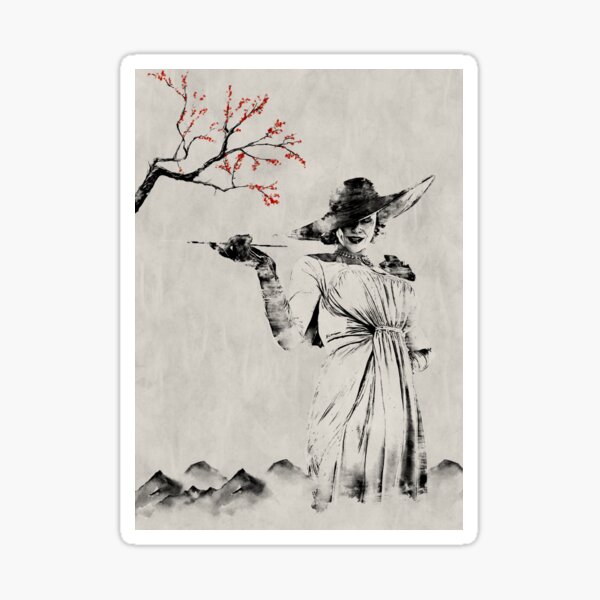 Aperçu de l'œuvre Resident Evil Village Lady Dimitrescu *Style japonais* créée et vendue par MyAsianArt.
