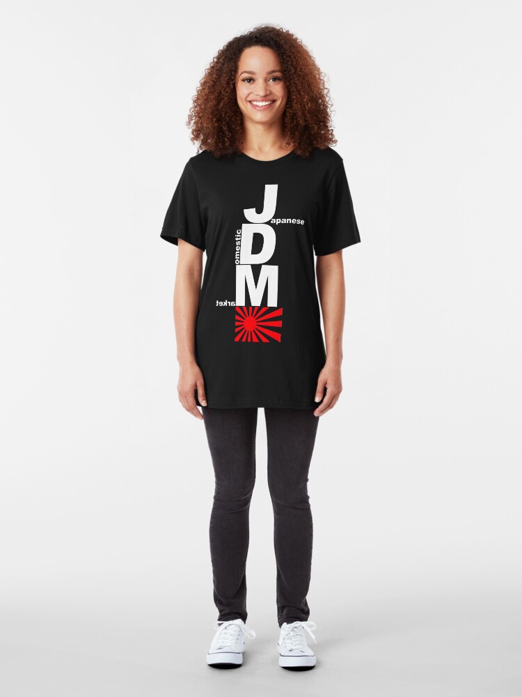 Vista alternativa de Camiseta ajustada JDM Rising Sun (1)