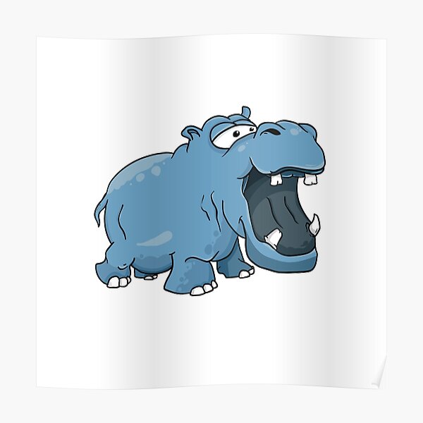Hippo Meme Wall Art Redbubble
