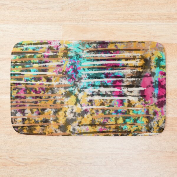 Item preview, Gold and Pink Abstract with Blue Accents designed and sold by Jessielee72.