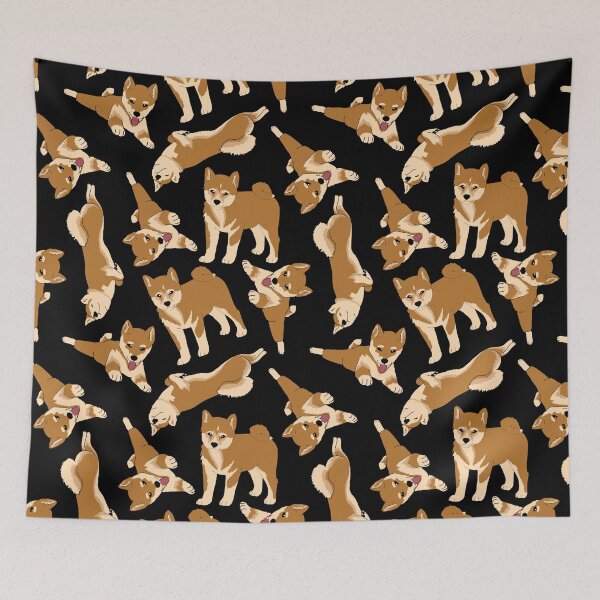 Item preview, shiba inu pattern designed and sold by scribbli.