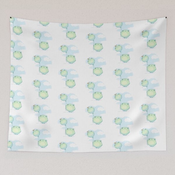 Item preview, Cute Green frog with Froggy Balloon designed and sold by zoecrossett.