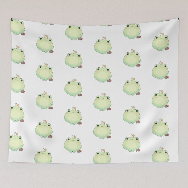 Item preview, Cute Green frog with Snail and Ladybug designed and sold by zoecrossett.