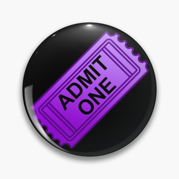 Item preview, Purple Admit One Ticket  designed and sold by LucyL96.