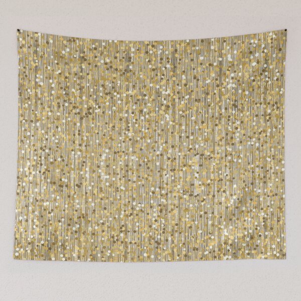 Item preview, Gold Scattered Abstract Modern Geometric Lines Pattern  designed and sold by Sohee Jin.