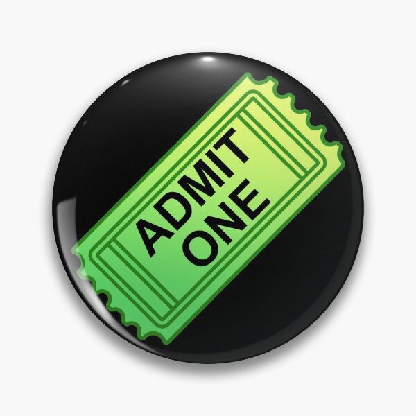 Item preview, Green Admit One Ticket  designed and sold by LucyL96.