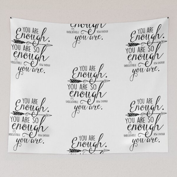Item preview, "You are enough" Inspirational quote designed and sold by SouthPrints.