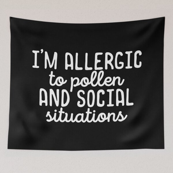 Item preview, Im allergic to pollen and social situations designed and sold by 23mangoes.