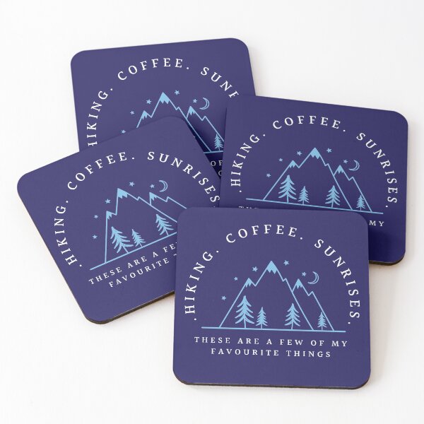 Item preview, Hiking Coffee Sunrises - a few of my favourite things  designed and sold by TeeKid.