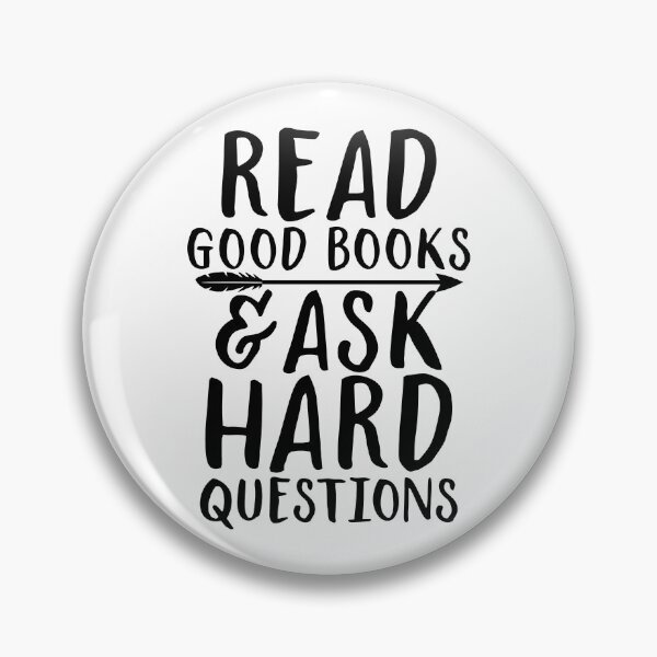 Item preview, Read good books and ask hard questions designed and sold by SouthPrints.