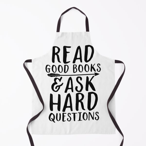 Item preview, Read good books and ask hard questions designed and sold by SouthPrints.