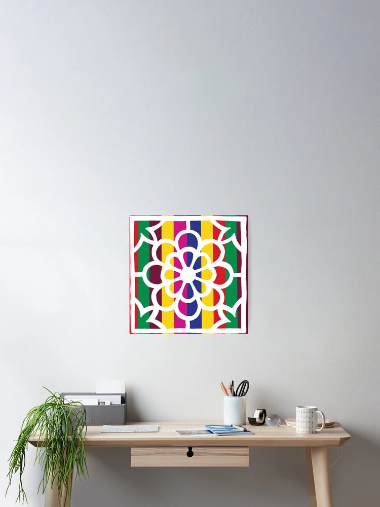 Thumbnail 2 of 3, Poster, Colorful pattern designed and sold by Geunah.