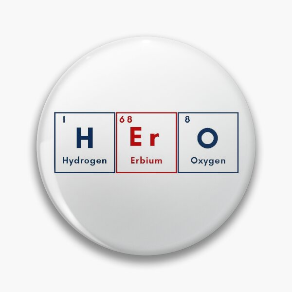Item preview, H Er O - Hero with Chemistry designed and sold by SaamyaTyagi.