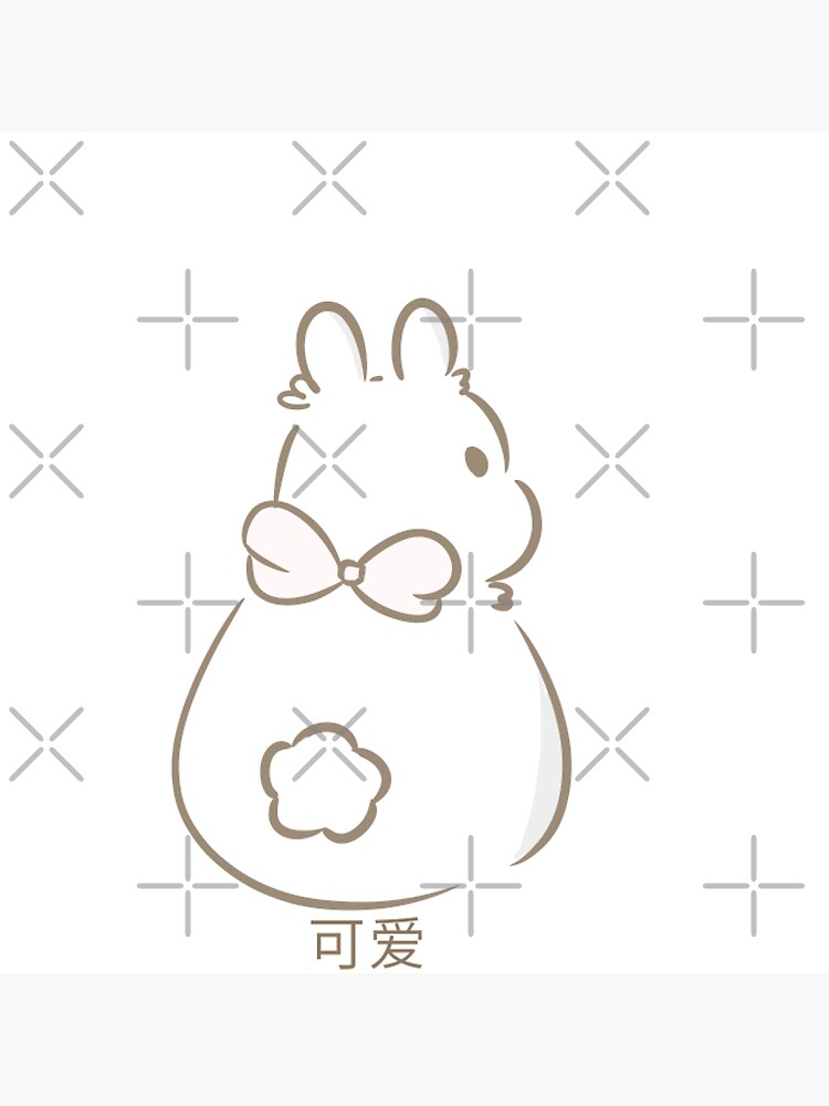 "Cute Dwarf Bunny Drawing" Sticker for Sale by Yuxue Redbubble