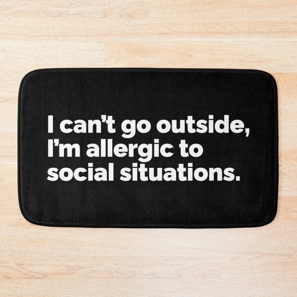 Item preview, Im allergic to social situations designed and sold by 23mangoes.