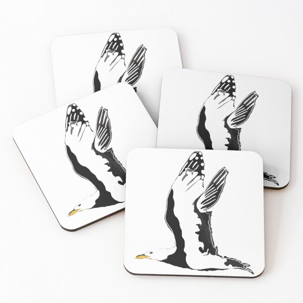 Item preview, Black and white seagull. designed and sold by Peta Wakeham.