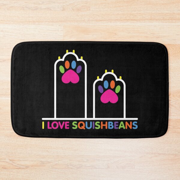 Item preview, Colorful I Love Squishbeans Cat Paws designed and sold by KittyCotton.