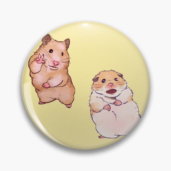 Item preview, My double pack of hamster memes (peace sign and screaming) / funny animal pattern designed and sold by RansRoom.