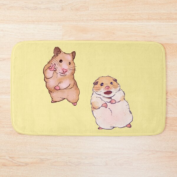 Item preview, My double pack of hamster memes (peace sign and screaming) / funny animal pattern designed and sold by RansRoom.
