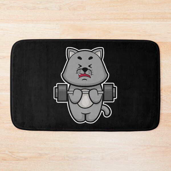 Item preview, Cat Bodybuilder Barbell Bodybuilding designed and sold by Snabdesign84.