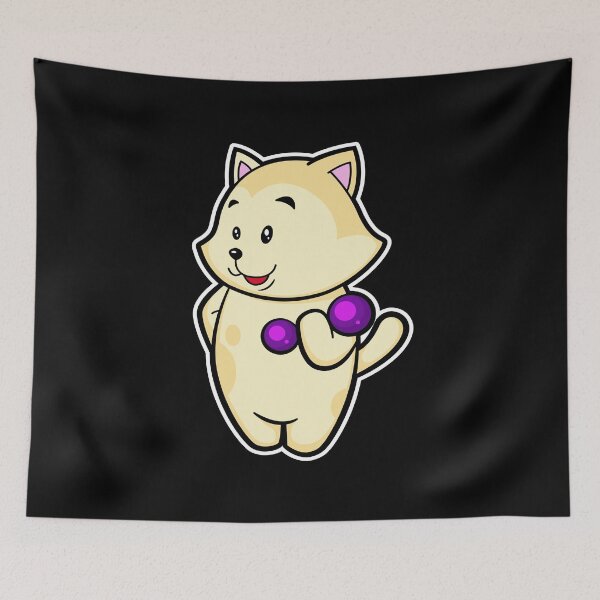 Item preview, Cat at Biceps training with Dumbbell designed and sold by Snabdesign84.