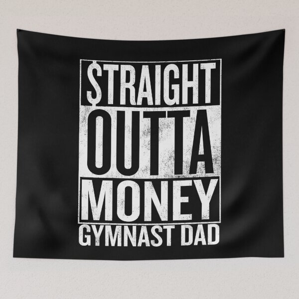 Item preview, Straight Outta Money Gymnast Dad Shirt designed and sold by HammonArt.