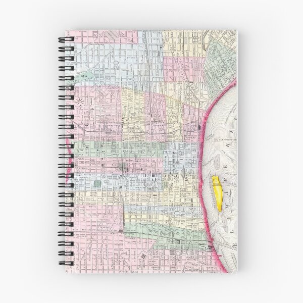 Item preview, Vintage Map of Philadelphia Pennsylvania (1860) designed and sold by BravuraMedia.