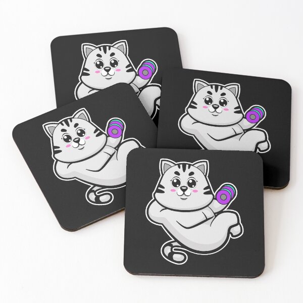 Item preview, Cat as Bodybuilder with Dumbbell designed and sold by Snabdesign84.