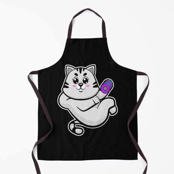 Item preview, Cat as Bodybuilder with Dumbbell designed and sold by Snabdesign84.