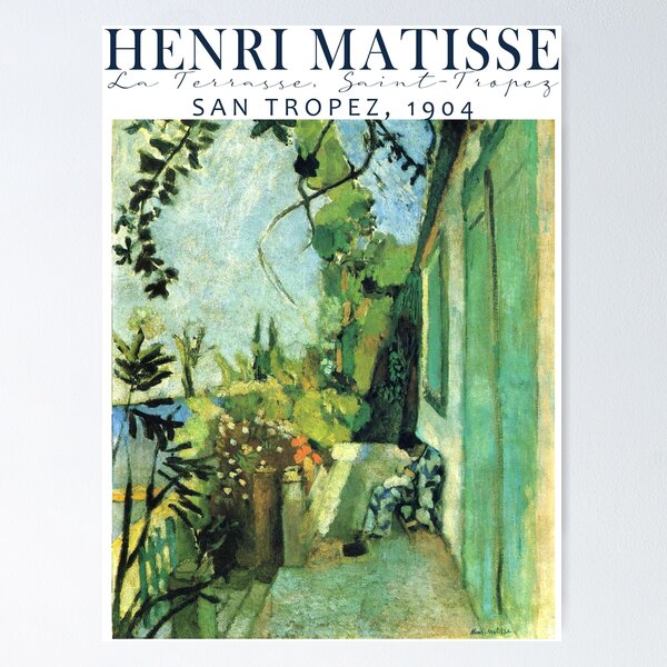 Artikel-Vorschau von Vintage Ausstellungsplakat, Henri Matisse, La Terrasse, San-Tropez, designt und verkauft von SouthPrints.