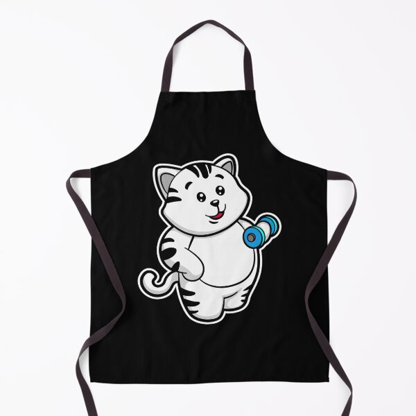 Item preview, Cat at Biceps training with Dumbbell designed and sold by Snabdesign84.