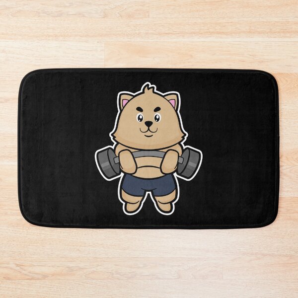 Item preview, Cat Bodybuilder Barbell Bodybuilding designed and sold by Snabdesign84.